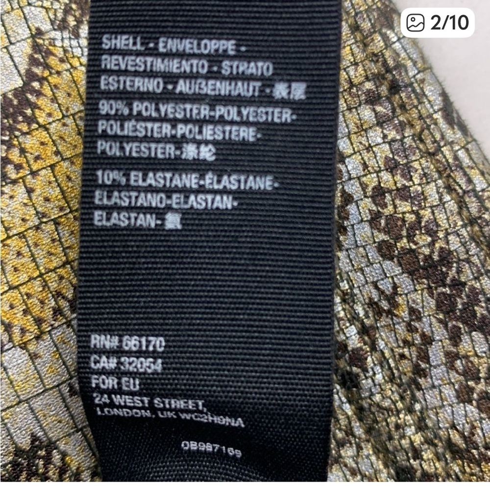 Free People Metallic Snake Print Pants size XS - Picture 11 of 14
